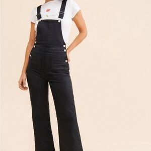 Rollas sailor wide leg overalls size small like new